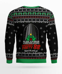 Die Hard Ho Ho Ho Machine Gun Christmas Ugly Sweater