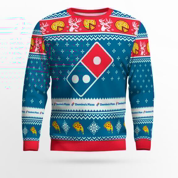 Domino's Pizza Ugly Sweater Domino's Pizza Ugly Sweater