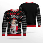 Drink Up Bitches Ugly Christmas Sweater Black