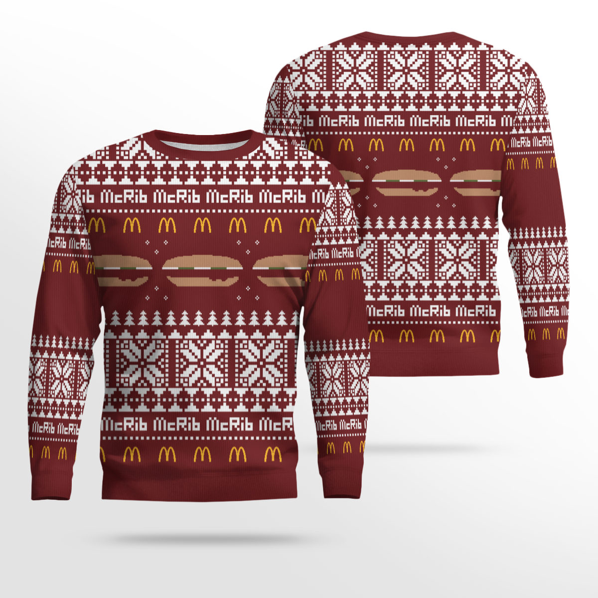 Edition McRib Winter 2024 Ugly Christmas Sweater