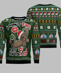 Elephant I Didn?t Fart My Butt Blew You A Kiss Ugly Christmas Sweater