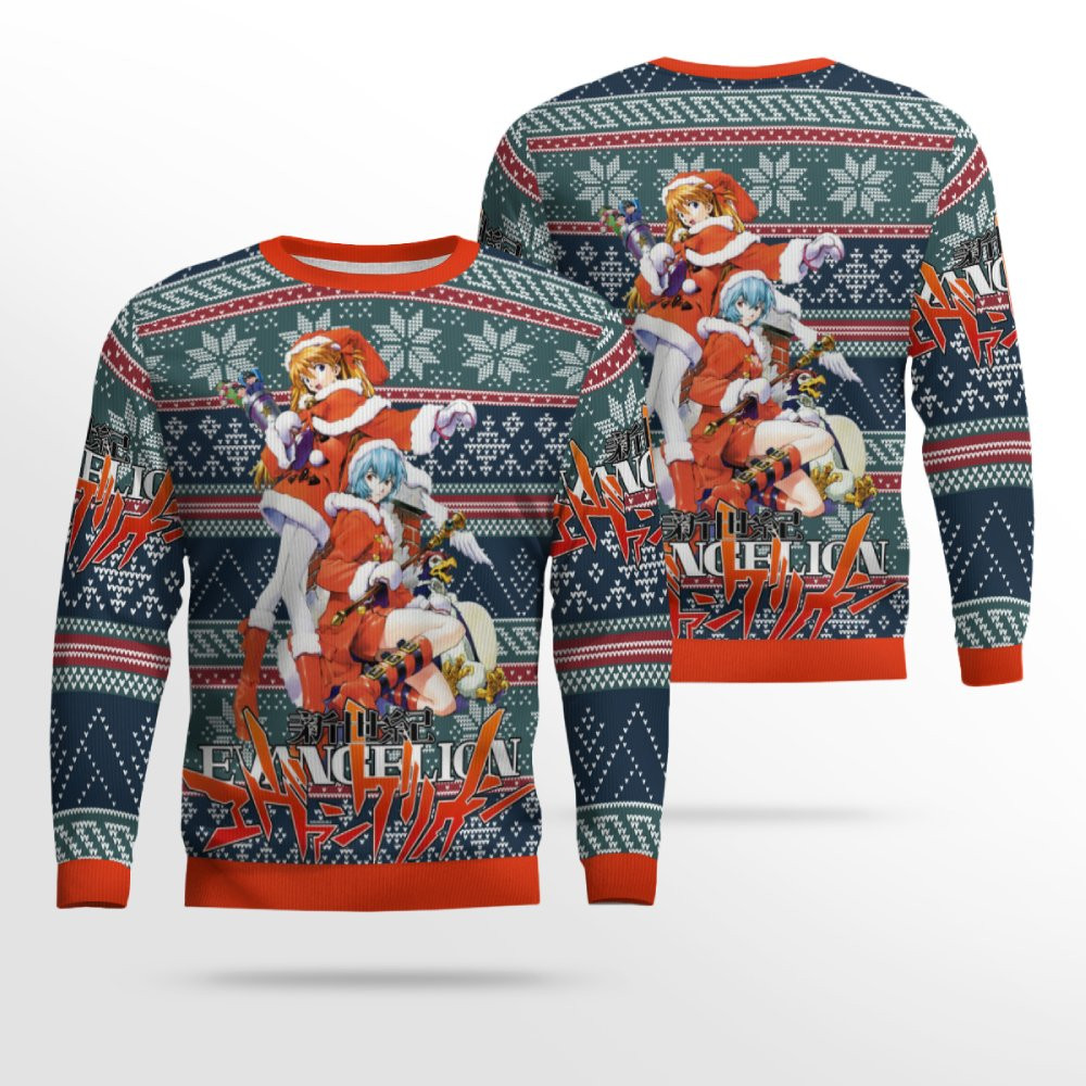 Evangelion Alt Ugly Christmas Sweater Evangelion Alt Ugly Christmas Sweater