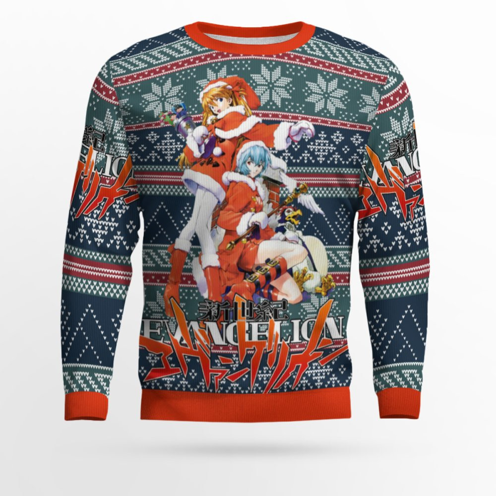 Evangelion Alt Ugly Christmas Sweater Evangelion Alt Ugly Christmas Sweater