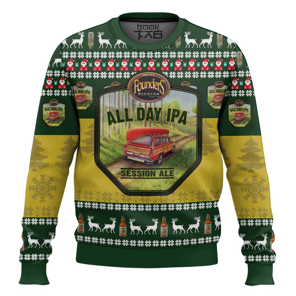 FD0811N4VKHnewmk2.jpg Founders All Day IPA 3D Ugly Christmas Sweater Christmas Gift