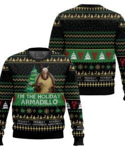 Friends I'm The Holiday Armadillo Ross Ugly Christmas Sweater 2 Friends I'm The Holiday Armadillo Ross Ugly Christmas Sweater