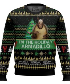 Friends I'm The Holiday Armadillo Ross Ugly Christmas Sweater