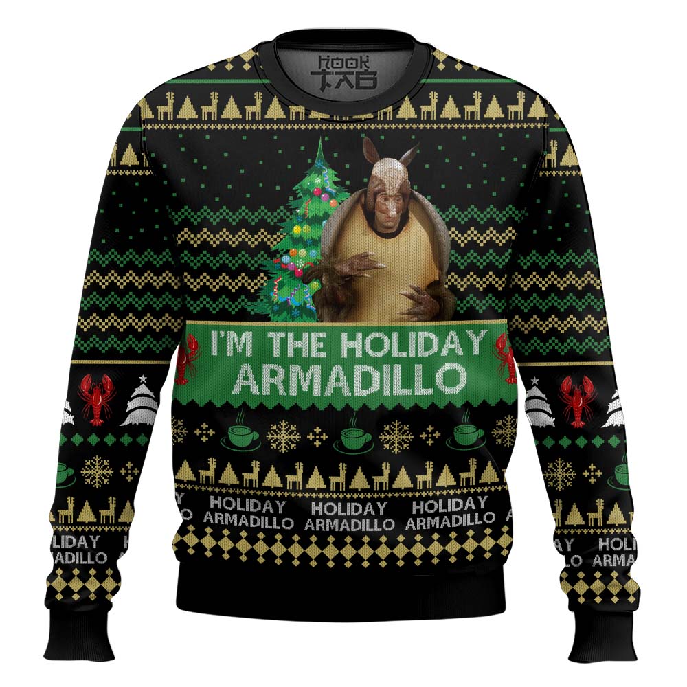 FRI011123LNQ3VKHmk2.jpg Friends I'm The Holiday Armadillo Ross Ugly Christmas Sweater