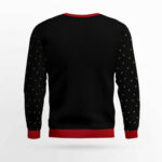 Fill Me Up Santa Beverage Dispenser Ugly Chirstmas Sweater Black