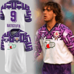 Fiorentina 1992 93 Away Kit 9 Batistuta Jersey ACF Fiorentina Merch Perfect Father’s Day Gifts