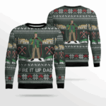 Fire It Up Dad Clark Griswold Ugly Christmas Sweater