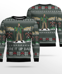 Fire It Up Dad Clark Griswold Ugly Christmas Sweater