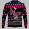Flamingo I'm Dreaming Of A Pink Christmas Ugly Christmas Sweater