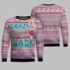Flamingo Pink Flamingo Lady Ugly Christmas Sweater