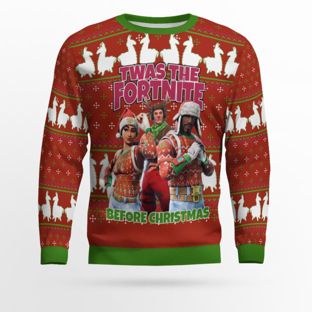 Fortnite Twas Night Ugly Christmas Sweater 1
