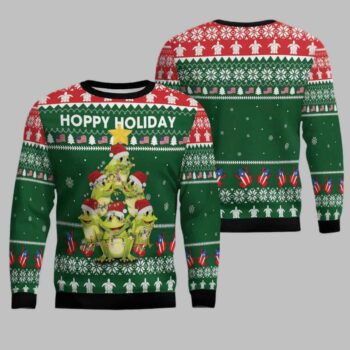 Frog Christmas Tree Ugly Christmas Sweater