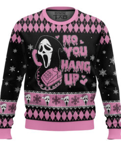 No you Hang Up Ghostface Ugly Sweater