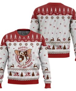 Christmas Gremlins Mogwai Just Add Water Ugly Christmas Sweater 2 Christmas Gremlins Mogwai Just Add Water Ugly Christmas Sweater