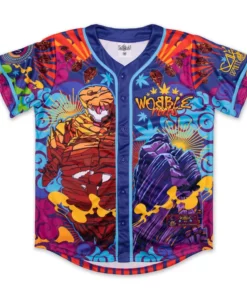 Ganja White Night Wobble Rocks Baseball Jersey
