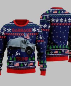Garbage For Trump Ugly Christmas Sweater