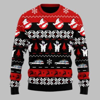 Ghostbusters Knitting Ugly Christmas Sweater