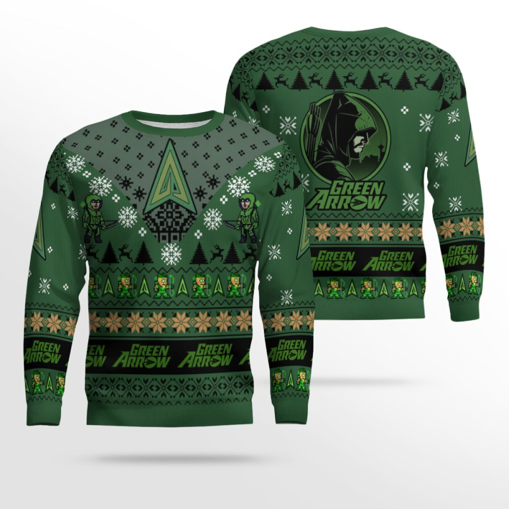 Green Arrow Dc Comics Ugly Christmas Sweater