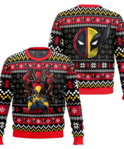 Deadpool X Wolverine Ugly Christmas Sweater 2 Deadpool X Wolverine Ugly Christmas Sweater