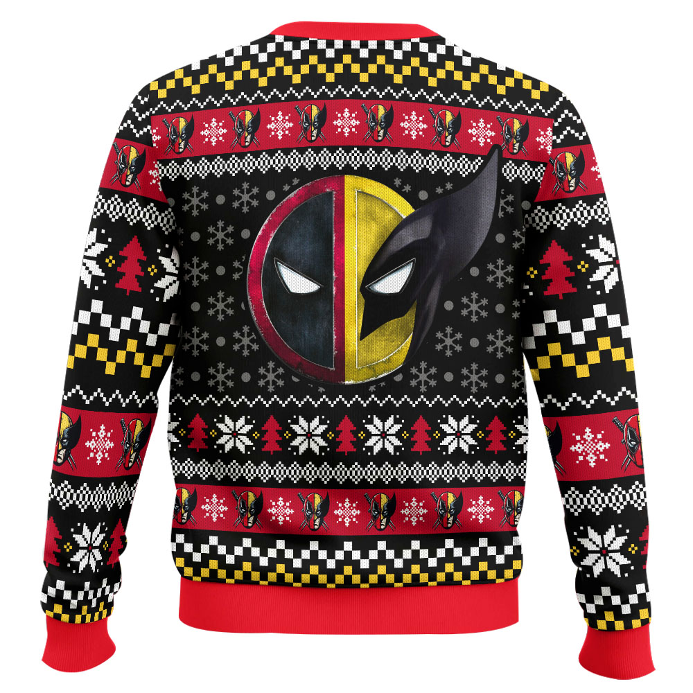 HLW120824TTT1X1-mk3.jpg Deadpool X Wolverine Ugly Christmas Sweater