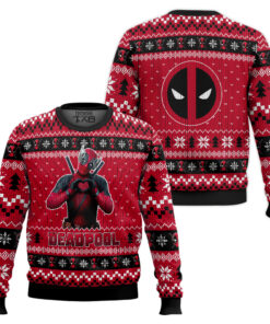 Deadpool X Wolverine Ugly Christmas Sweater