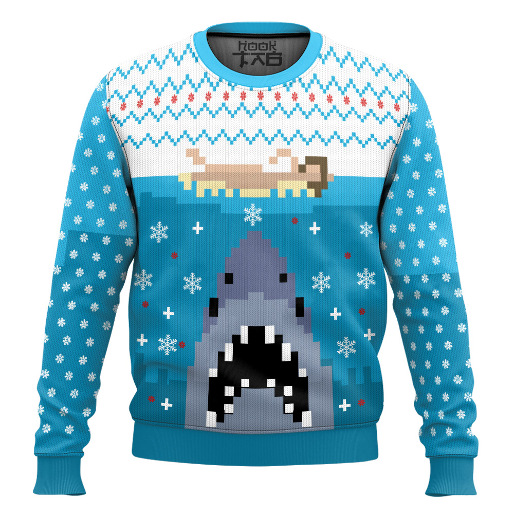 HLW280823LNQ5-mk2.jpg Jaws Blue Knitting Pattern Ugly Christmas Sweater Gift For Christmas