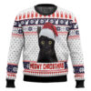 Meowy Christmas Cat With Santa Hat Ugly Christmas Sweater 4 Meowy Christmas Cat With Santa Hat Ugly Christmas Sweater