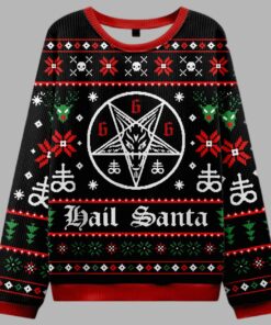 Hail Santa Ugly Sweater Christmas