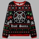 Hail Santa Ugly Sweater Christmas
