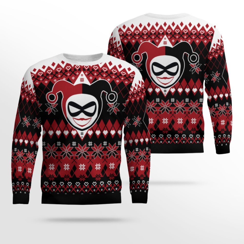 Harley Quinn Happy Harley Days Harley Quinn Christmas Gift Harley Quinn Christmas Ugly Christmas Sweater