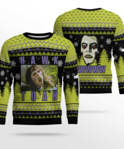 Hawk Tuah The Exorcist Horror Ugly Sweater