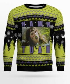 Hawk Tuah The Exorcist Horror Ugly Sweater