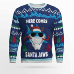 Here Comes Santa Jaws Ugly Christmas Sweater