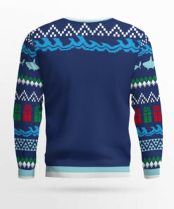Here Comes Santa Jaws Ugly Christmas Sweater 1 Here Comes Santa Jaws Ugly Christmas Sweater