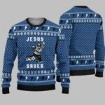 Hockey Jesus Saves Ugly Christmas Sweater