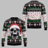 Hohoho Skeleton Skull Santa Ugly Christmas Sweater