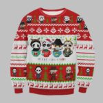 Horror Movie Cups Ugly Christmas Sweater