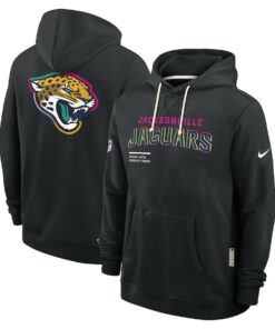 Jacksonville Jaguars Black 2025 Crucial Catch Sideline Standard Issue Hoodie