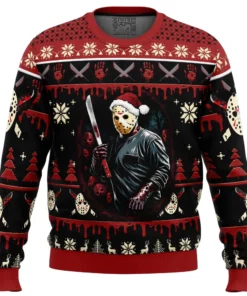 Jason Voorhees Firday the 13th Ugly Christmas Sweater