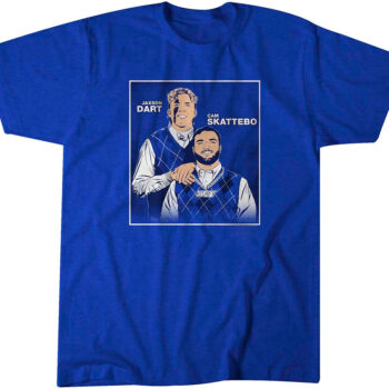 Jaxson Dart & Cam Skattebo Family Portrait T-Shirt
