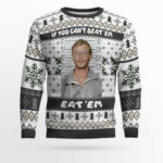 Jeffrey Dahmer Funny Serial Killer If You Can’t Beat ‘Em Eat ‘Em Ugly Christmas Sweater
