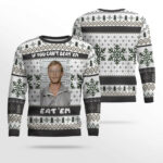 Jeffrey Dahmer Funny Serial Killer If You Can't Beat 'Em Eat 'Em Ugly Christmas Sweater