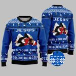 Jesus Has Your Back Jiu Jitsu Ugly Christmas Sweater 1 Jesus Has Your Back Jiu Jitsu Ugly Christmas Sweater