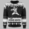 Jesus Save The Baseball Ugly Christmas Sweater 2 Jesus Save The Baseball Ugly Christmas Sweater