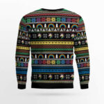 Jingle Bells All The Gay With Santa And Unicorns Ugly Christmas Sweater