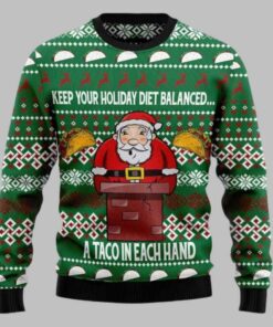 Keep Your Holiday Diet Balanced Ugly Christmas Sweater
