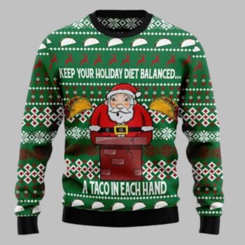 Keep Your Holiday Diet Balanced Ugly Christmas Sweater